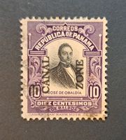Panama Canal Zone 10C violett / schwarz