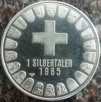 Silbertaler Luzern 1965 PP in neuwertigem Zustand ab 58.-