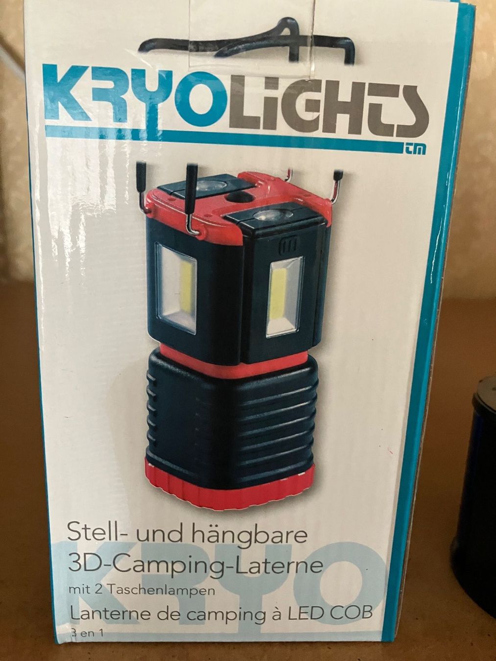 Lampen: Camping-Laterne stell- oder hangbar mit 2 Taschenlampen – Neu und originalverpackt aus Aadorf von heiluz15 3