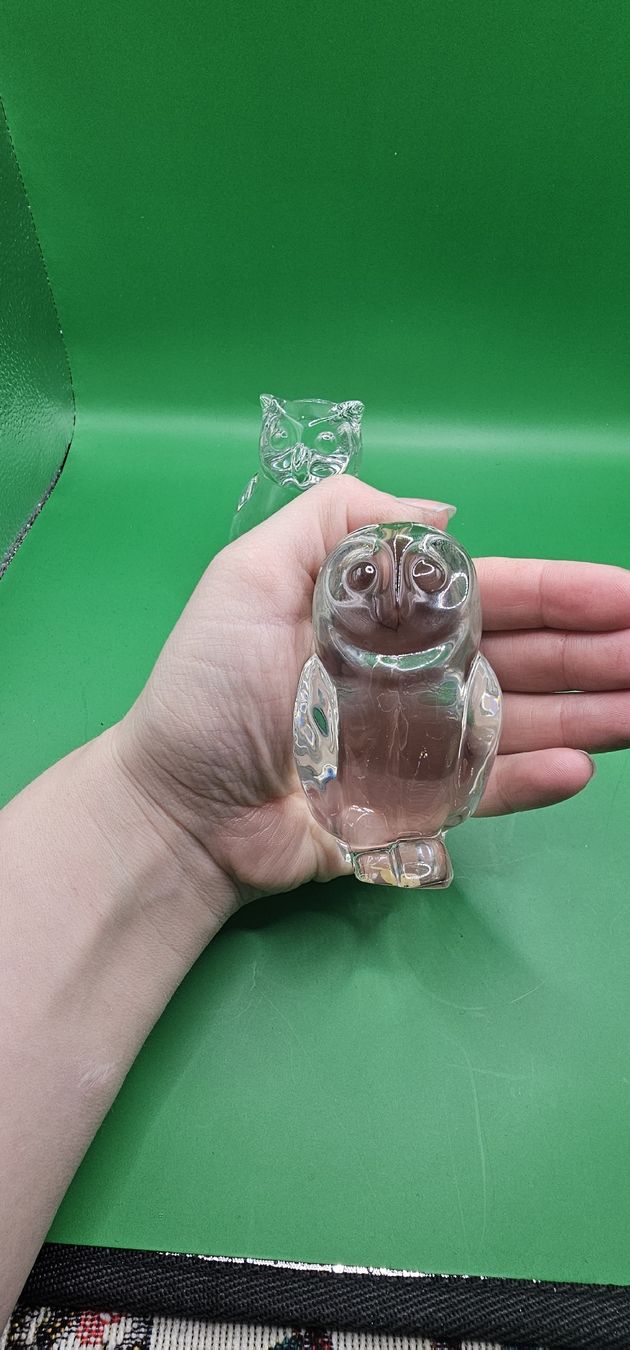 Villeroy & Boch Figuren: Villeroy & Boch Glas Eulen Paperweight Figuren – Gebraucht aus Zürich von Daniela51 2