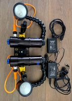 Video-Lampen-Set mit zwei Leuchten und zwei Netzteilen