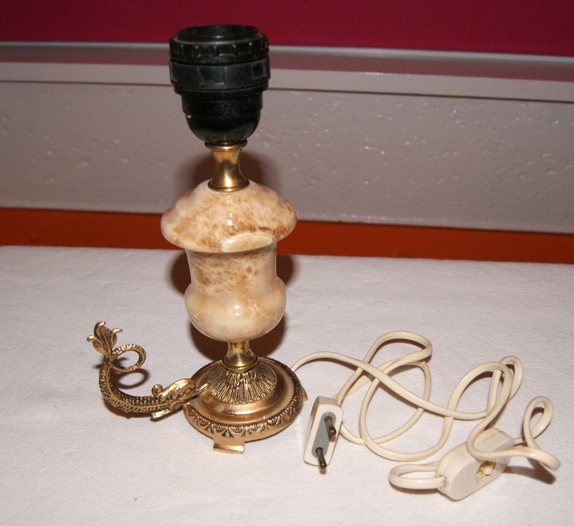 Lampe Sur Pied Tiki En Laiton Années 50/60 - Occasion Fonctionnelle - Style Vintage