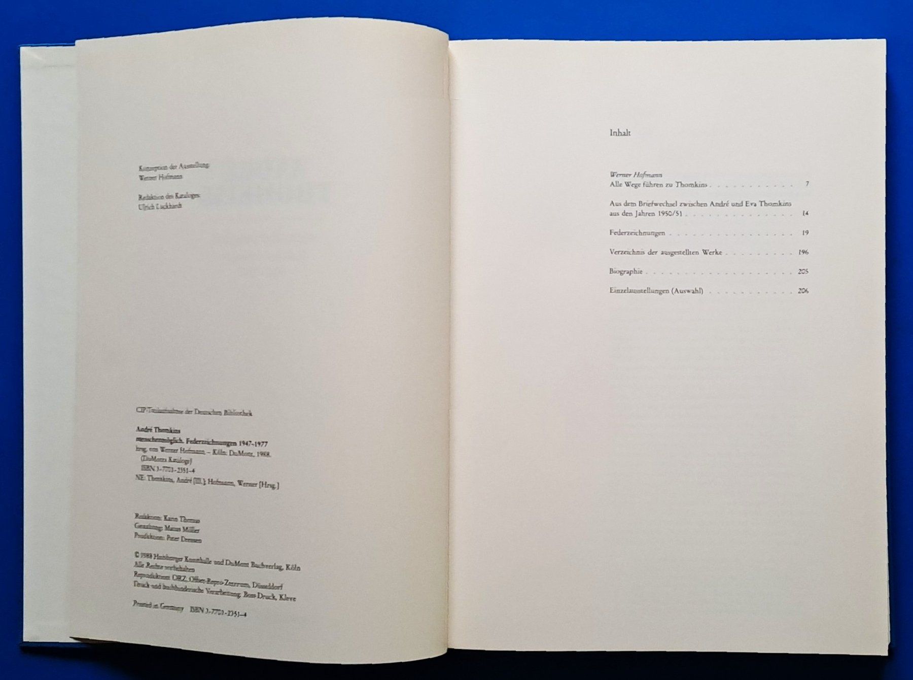 Bücher: André Thomkins. Menschenmöglich. WV.1947-1977 EA – Gebraucht aus Zürich von archiphil 4