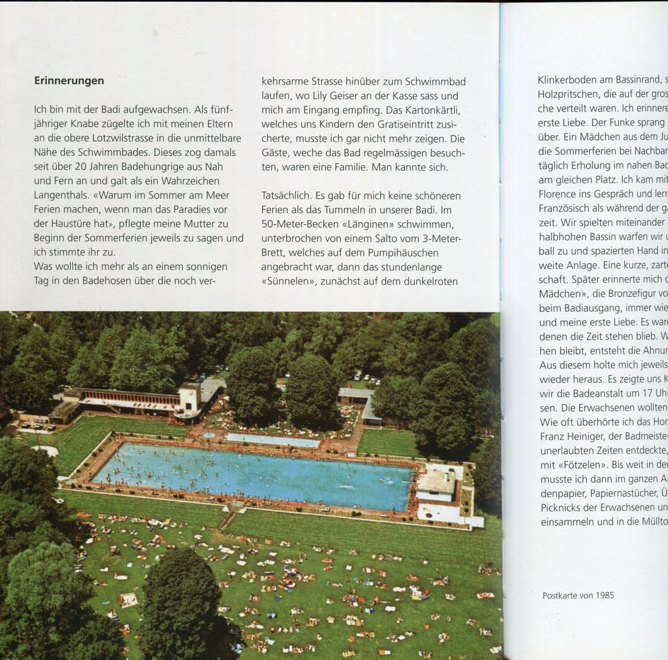 Libri: Langenthal, Badi, Schwimmbad, Oberaargau – Usato da Aarau venduto da Elmaar41 4