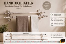 Neuware Handtuchhalter Shabby Chic