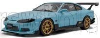 NISSAN - SILVIA (S15) COUPE SPEC-R AERO 1999 - BLUE 1/18 NEU