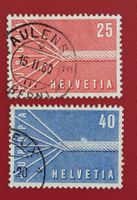 EUROPAMARKEN 332 333 1957 1X VOLLSTEMPEL FAULENSEE BERN 1960