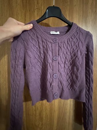 Tally Weijl Strickjacke Lila Gr. M - Herbst/Winter Trend