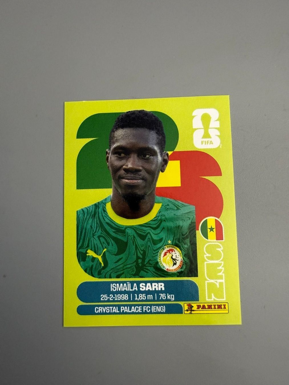 Panini Carte collezionabili: Panini Ismaila Saar SEN16 – Usato da Liebefeld venduto da Ronaldo-1996