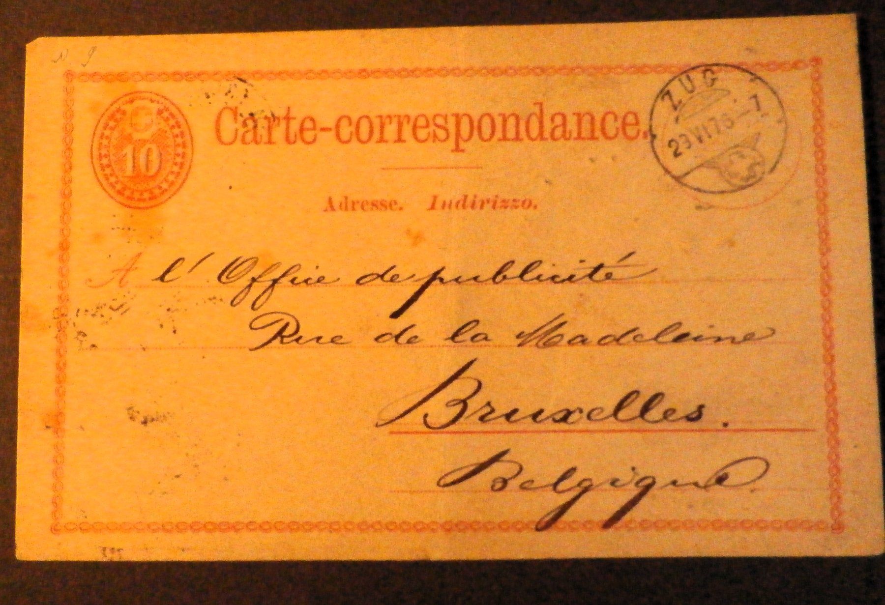 Tutti i francobolli: CH Ganzsache von 1876 – Usato da Kehrsatz venduto da Bernherb2 1