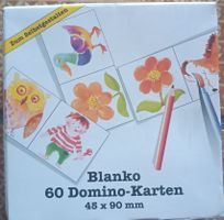 60 cartes domino vierges à personnaliser