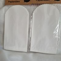 2 Pack a 6 weissen Papiertüten 13,5 x 8,5 Origi. Verpackt.