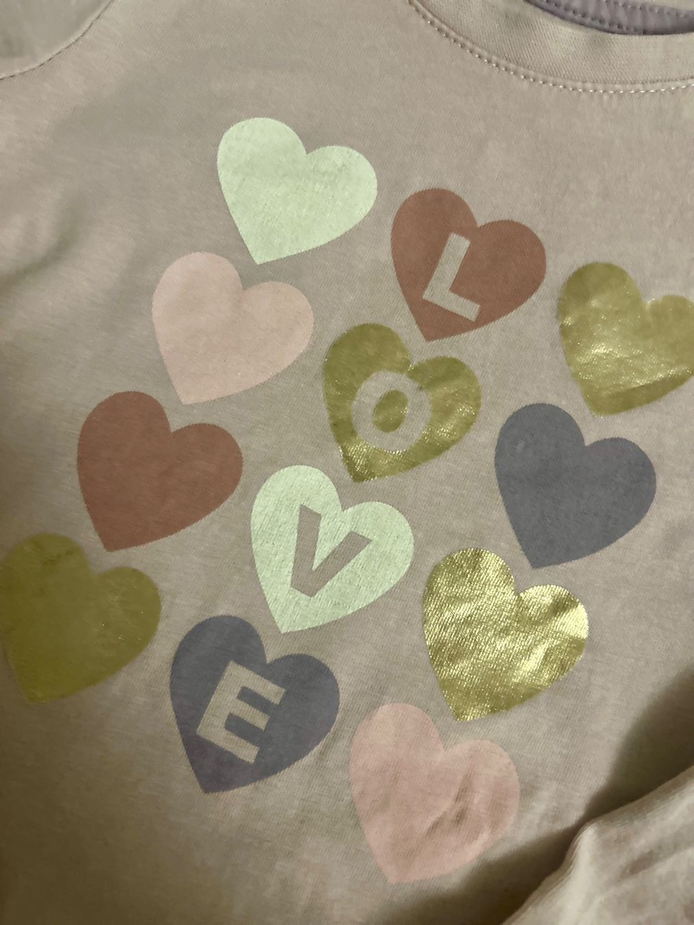 Camicette, T-shirt & Top: T-shirt manches longues "LOVE" 3 ans – Usato da Carouge GE venduto da Emilynette 1