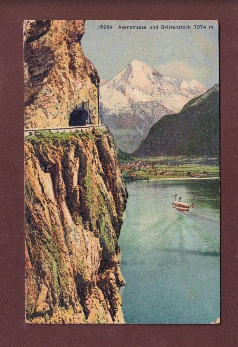 Cartoline postali: AXENSTRASSE - Bristenstock - 1912 – Usato da Pully venduto da nicecards