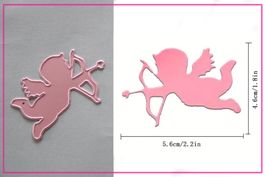 Amor mit Pfeil und Bogen  - Stanzschablone