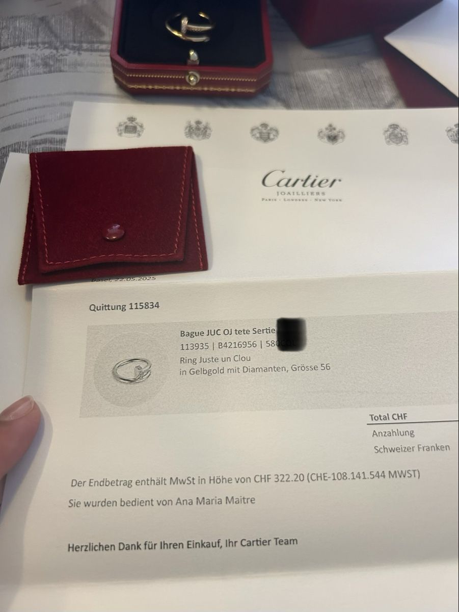 Cartier Ringe: Cartier Juste un Clou Ring – Neu (gemäss Beschreibung) aus Basel von David_2019 6