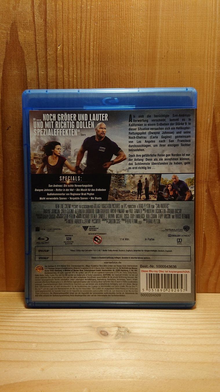 Tutti i DVDs: SAN ANDREAS Blu-Ray mit Dwayne Johnson – Usato da Wilderswil venduto da Exebub 1
