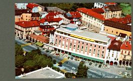 AK colori bellissimi Locarno TI La Piazza Grande ≈ 1961 