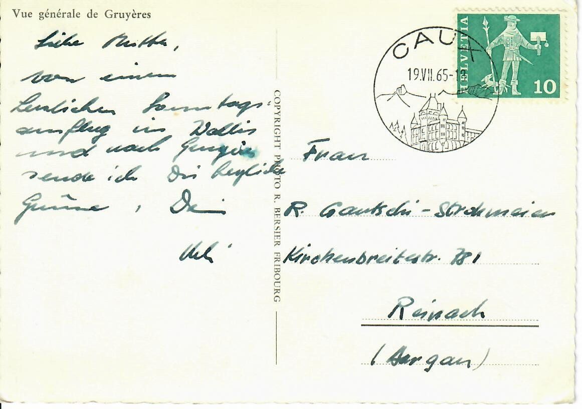 Cartoline postali: Gruyères – Usato da Hochdorf venduto da Ziegel-16 1