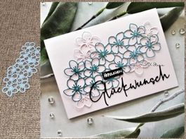Stanzschablone Nr.106, Blumen (Sizzix geeignet)