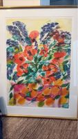 Mohnblumen Farblithografie von L. Linderholm