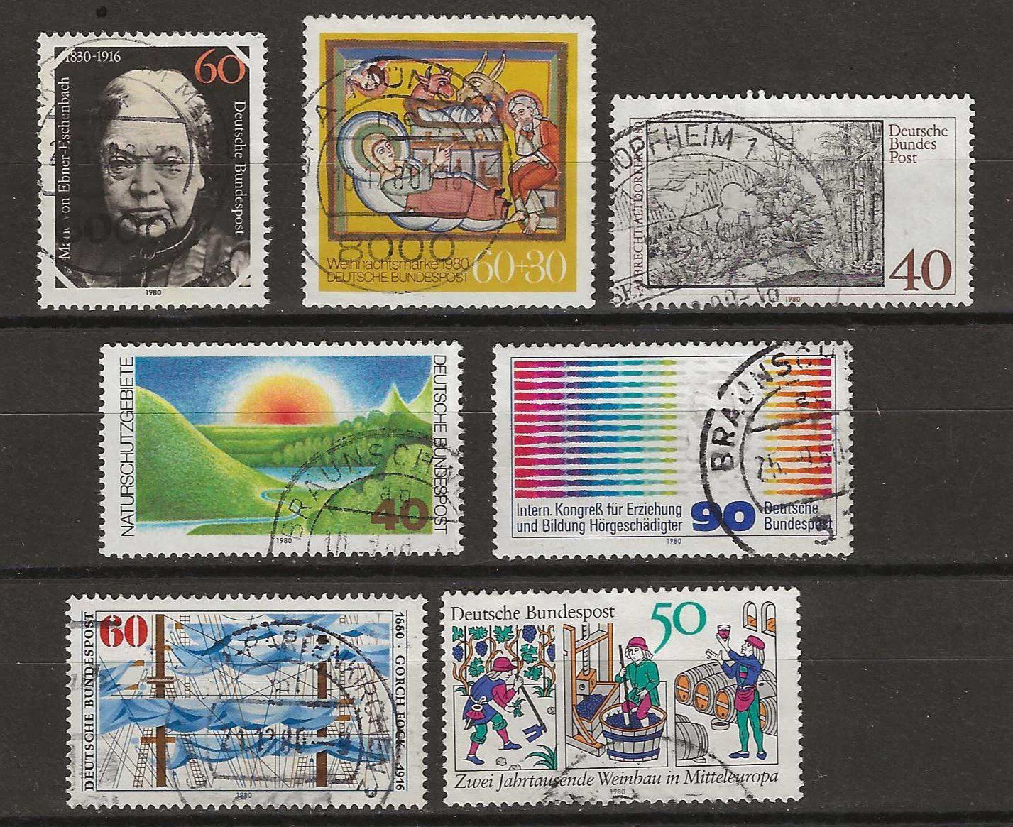 Alle Briefmarken: Deutschland,1980 gebraucht – Gebraucht aus Susten von lmf_98wh 2