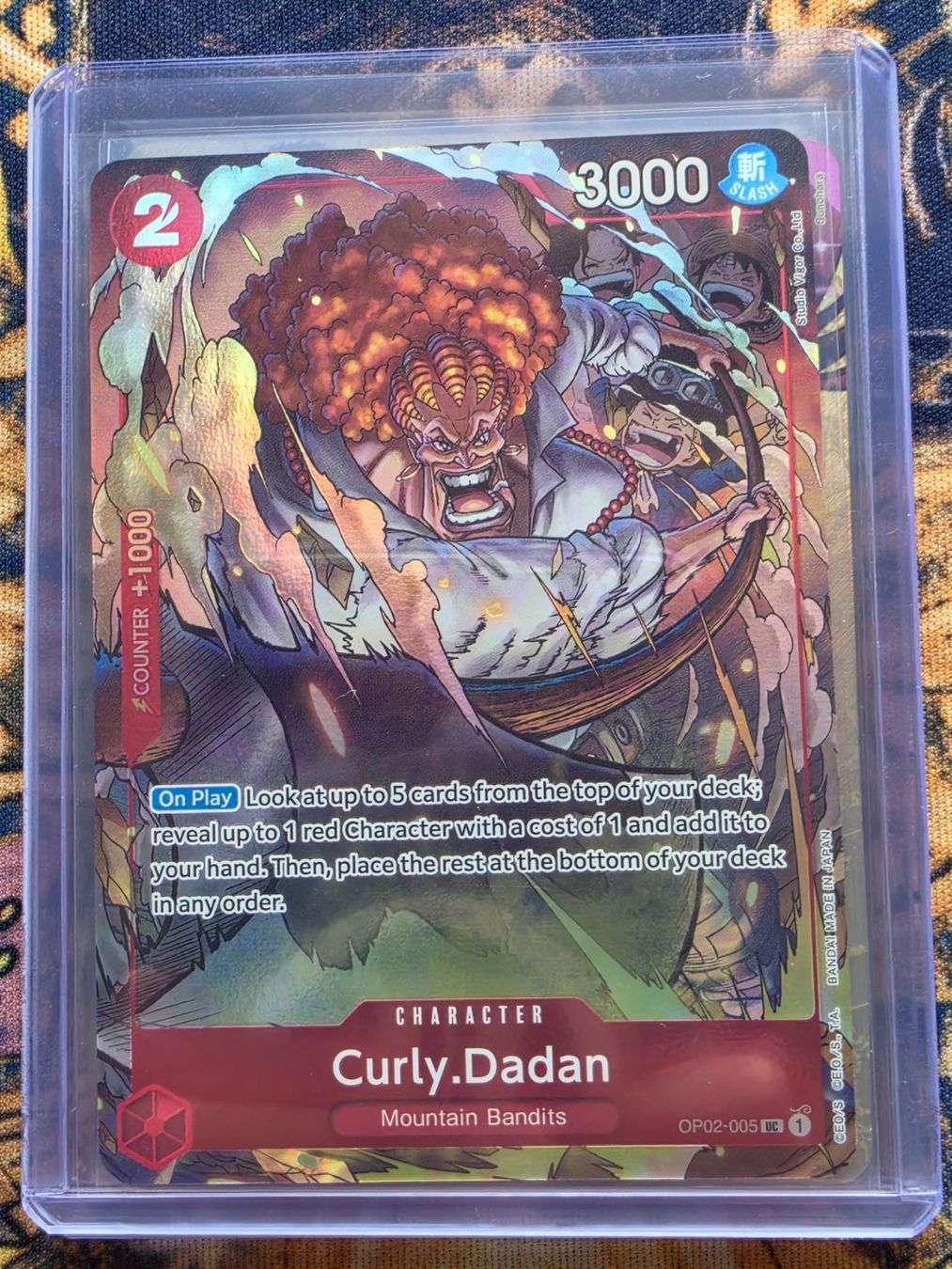 Bandai Carte collezionabili: One Piece Curly.Dadan OP02--005 Alternate art – Usato da Genestrerio venduto da AM_98
