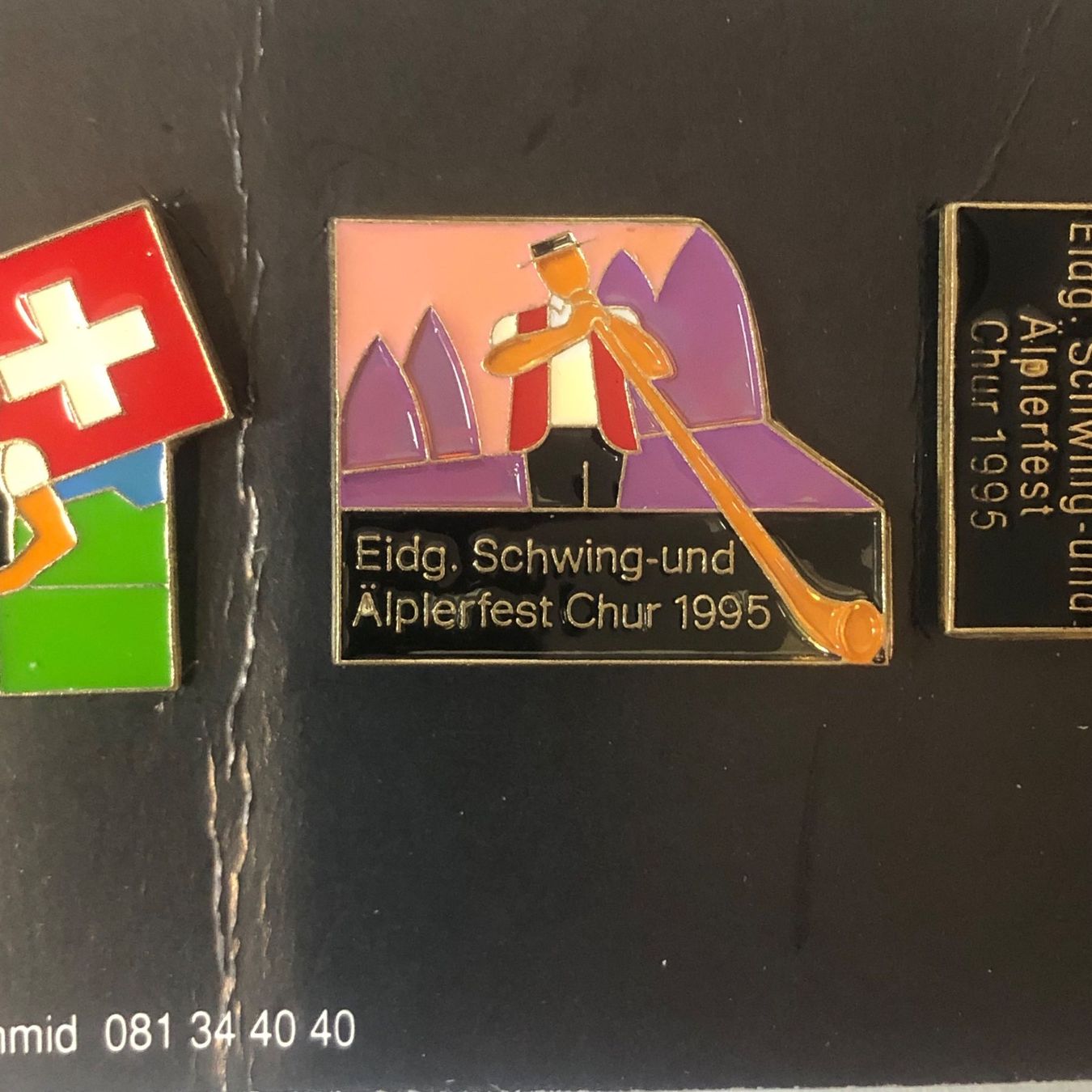 Plaketten & Abzeichen: Pins 6 Stk. ESAF Chur August 1995 – Neu (gemäss Beschreibung) aus Brunnen von Allerwaren 5