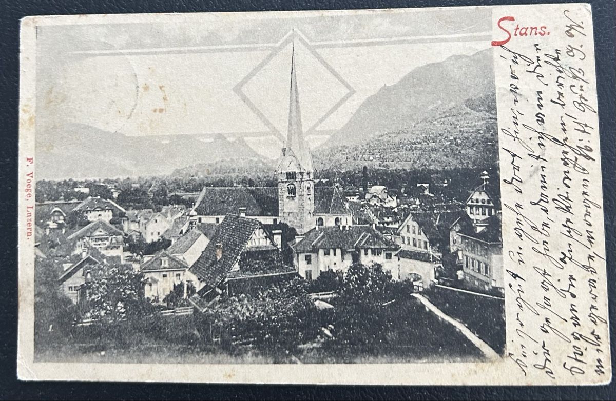 Ansichtskarten: AK Stans 1899 – Gebraucht aus Horw von Tellbub
