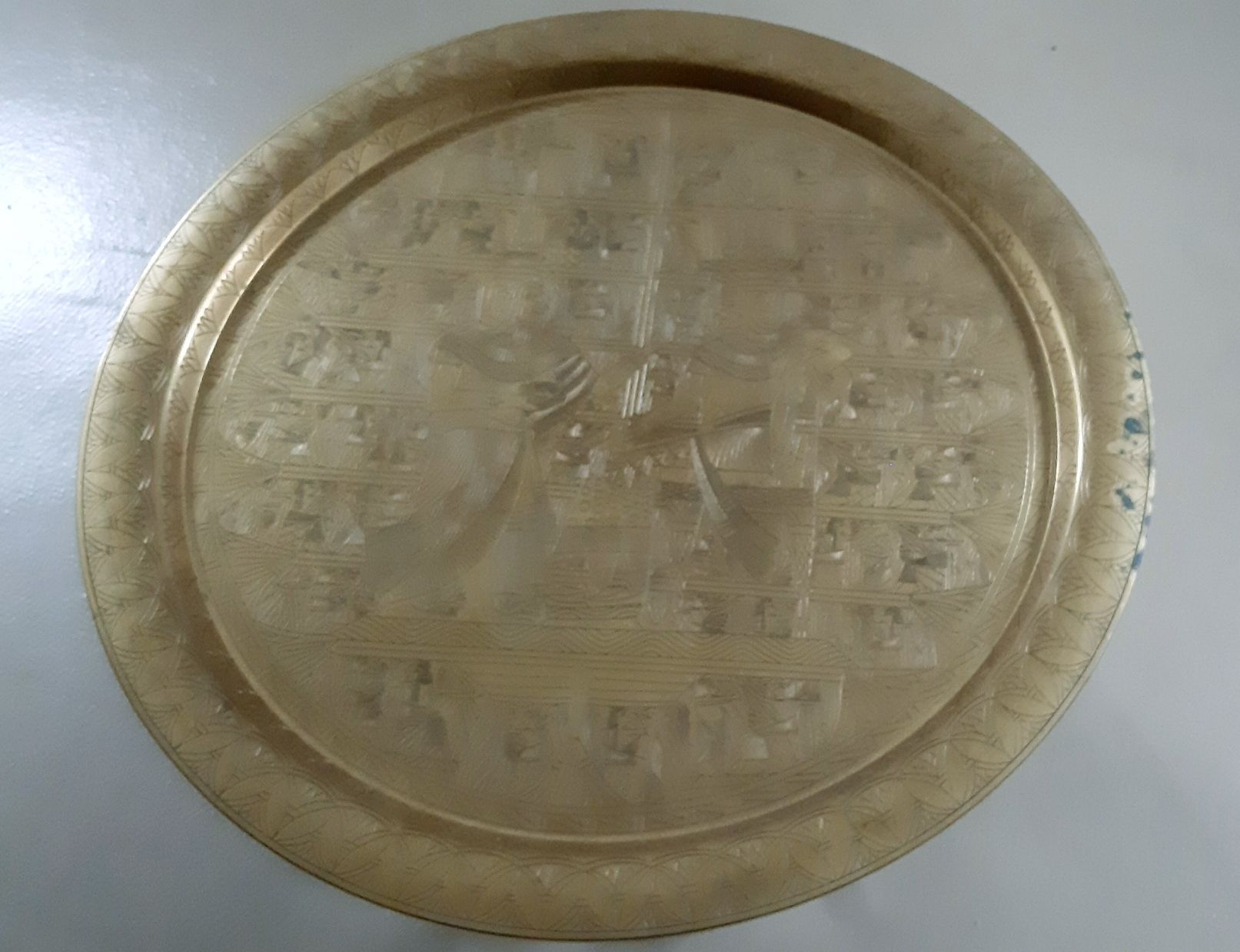 Tische: Orientalischer Tisch  -  Messing  -  Vintage?  - D 70/H 48cm – Gebraucht aus Tagelswangen von BrigittaC01 2