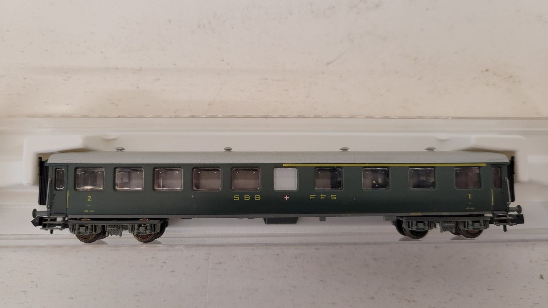 Fleischmann Modelleisenbahnen: Spur N Fleischmann 813803 SBB 1./2. Klasse – Gebraucht aus Büsserach von ModellbahnDepot 1