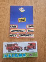 Catalogues Eligor et Matchbox 1986, collector, vintage