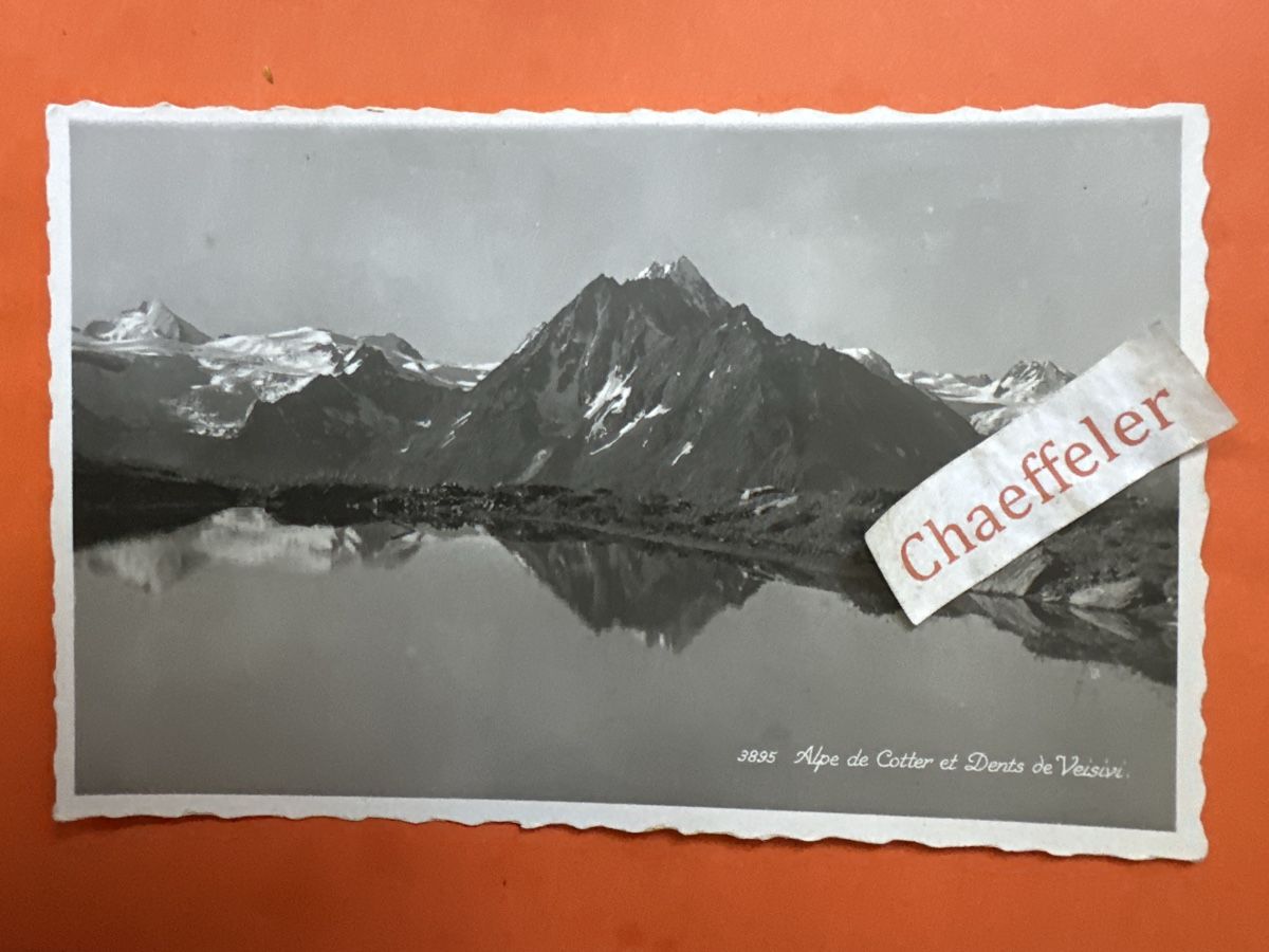 Cartoline postali: Alle de Cotter es Dents de Veisivi. – Usato da Zürich venduto da Chaeffeler