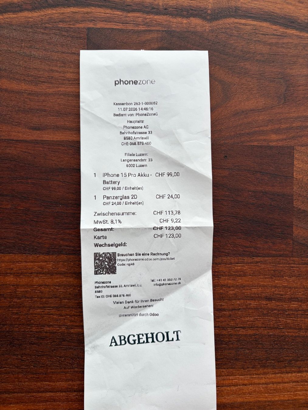 Apple Portables: iPhone 15 Pro 128 GB – D'occasion à Luzern par Startrader1976 8