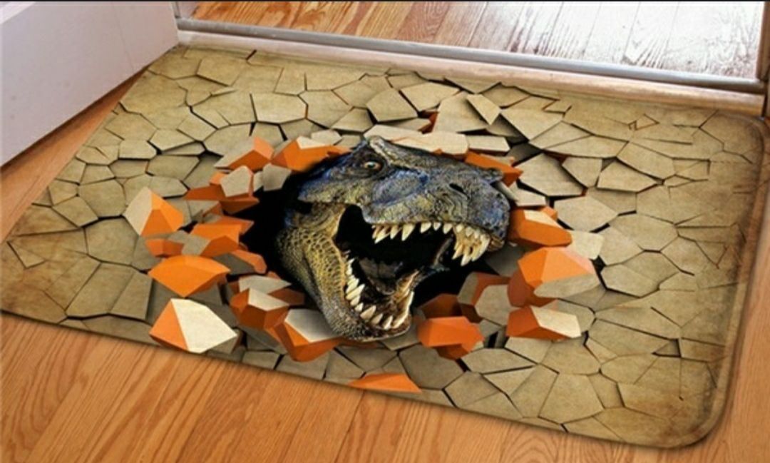 Tappeti: Teppich T-Rex Dinosaurier 60x40cm – Nuovo e nell'imballaggio originale da Walenstadt venduto da emynmuil1 1