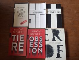 6 Bücher thriller von Simon Beckett