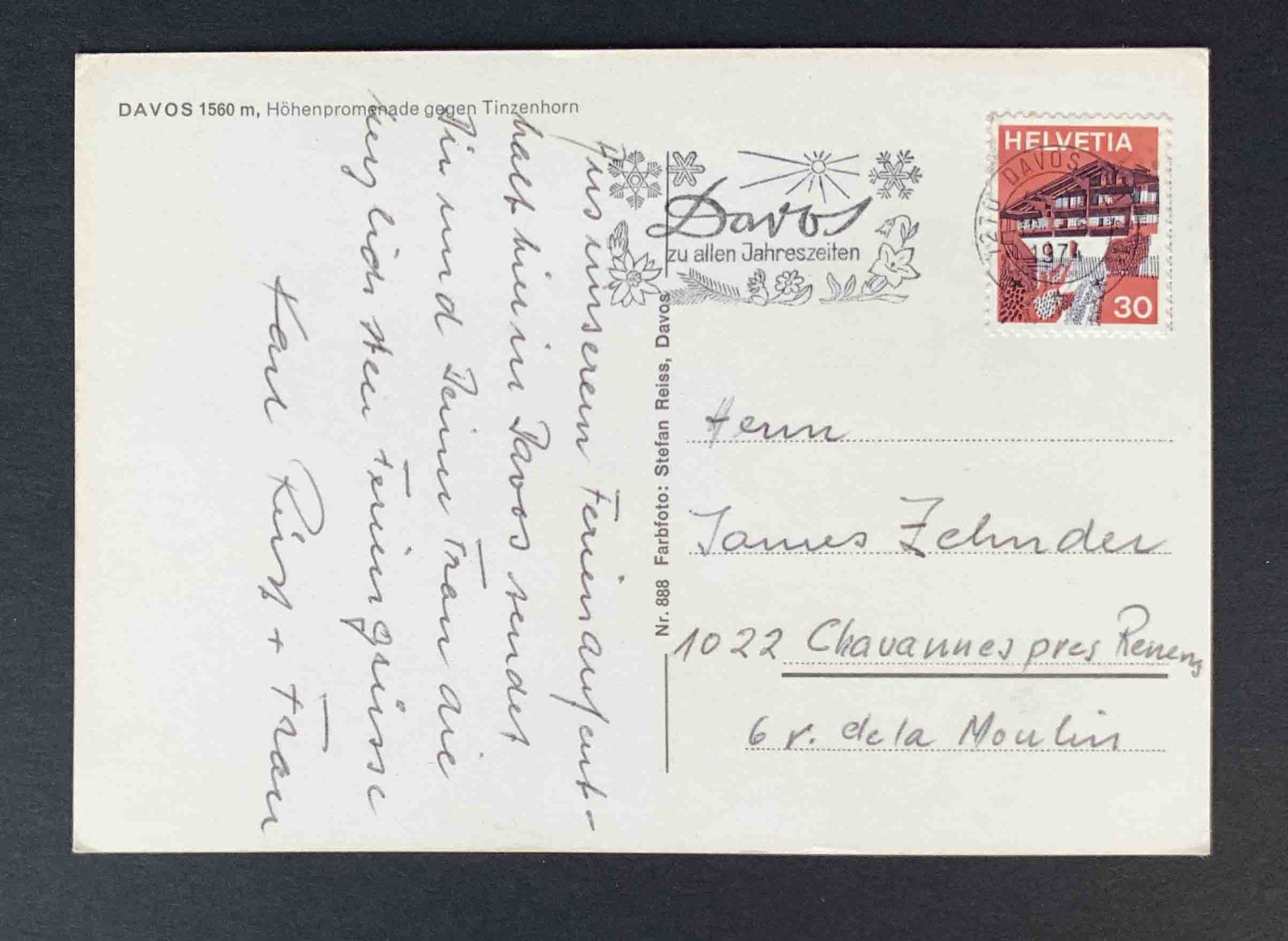 Cartoline postali: AK Davos Höhenpromenade – Usato da Goldau venduto da artelier1 1