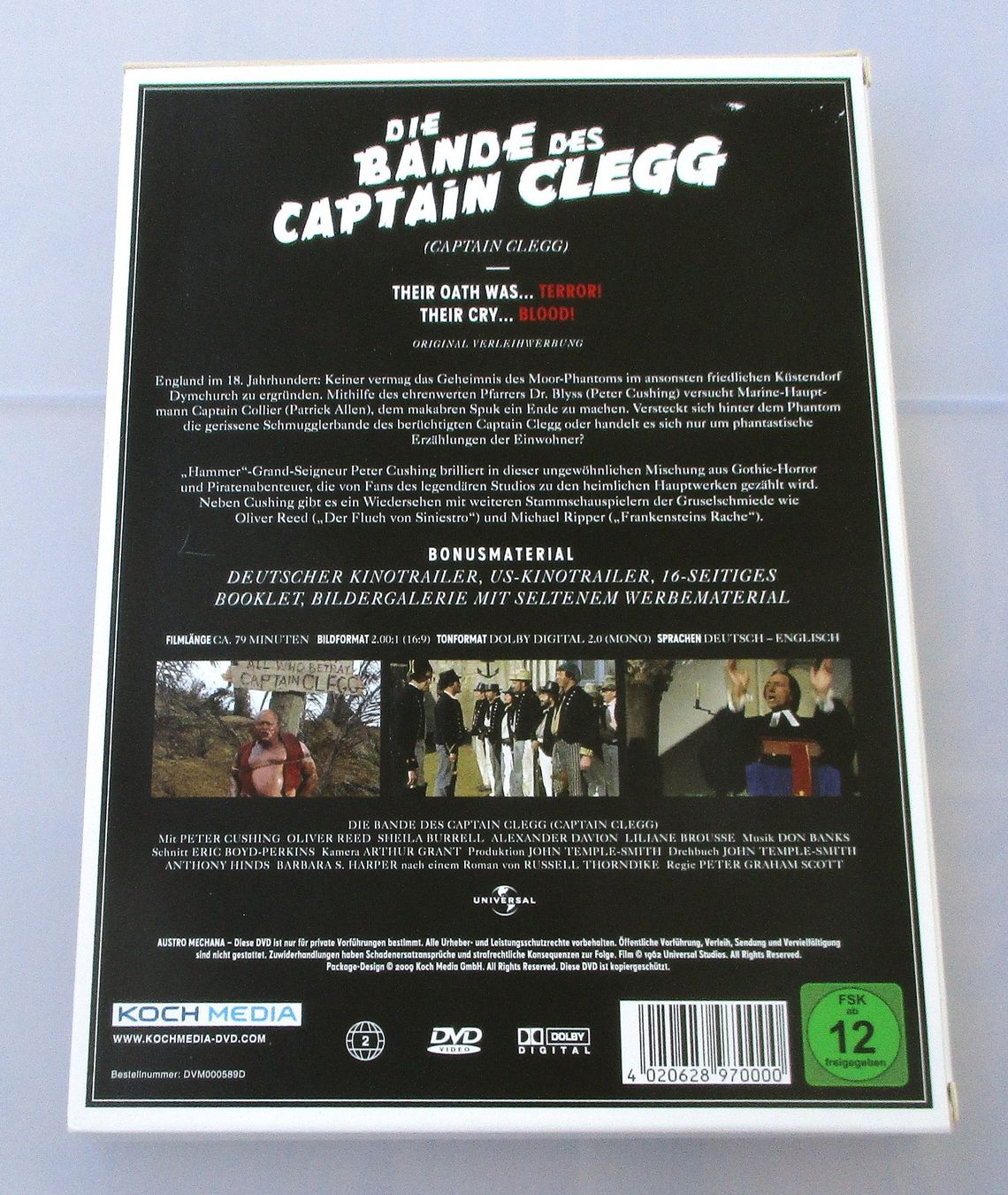 Tous les DVDs: DIE BANDE DES CAPTAIN CLEGG - Peter Cushing – D'occasion à Wattwil par Muriel10 1