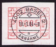 ATM 6_WEISSES PAPIER ohne Unterdruck ! Vollstempel 18.1.84 !