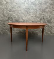 Teak Couchtisch rund 100cm Skandinavisch Mid Century Vintage