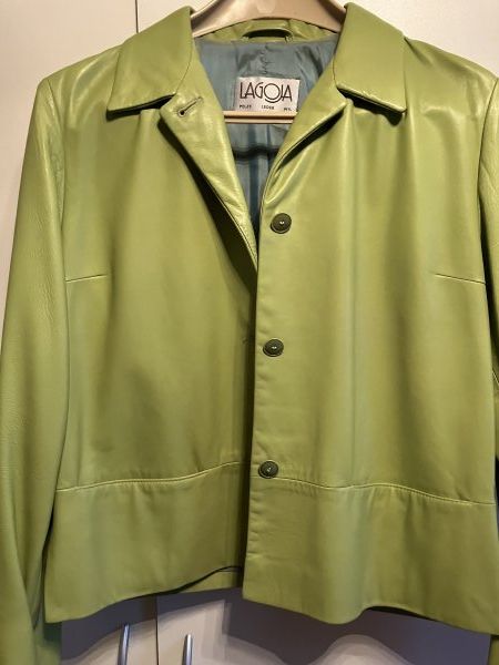 Giacche: Lammnappa-Lederjacke, grün, Grösse 40 – Nuovo (secondo la descrizione) da Märwil venduto da Yvonne034