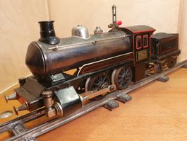 Antike schöne Märklin Echt-Dampflok in Spur 0