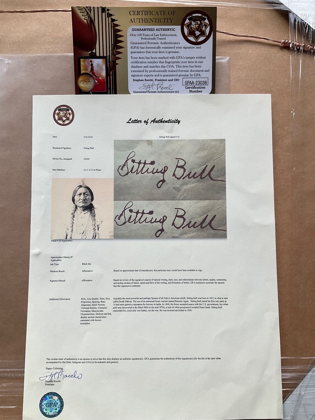 Autografi: Sitting Bull Autogramm original + zertifiziert – Usato da Hittnau venduto da workaholic60 2