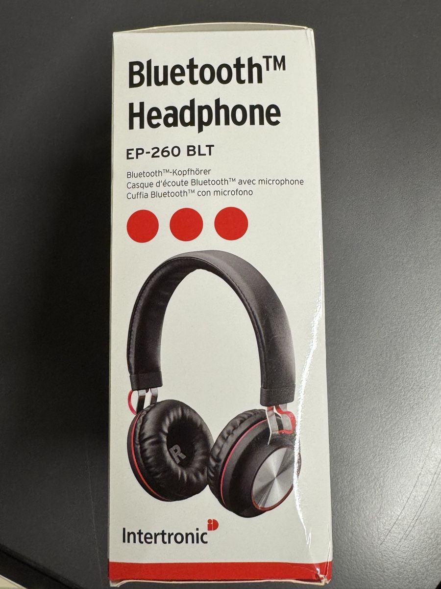 Cuffie: Intertronic EP-260 BLT Bluetooth Kopfhörer - NEU versiegelt  – Nuovo e nell'imballaggio originale da Zürich venduto da Nobs1 4