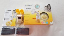 Medela swing Brustpumpe sämtliches Zubehör NEU ungebraucht