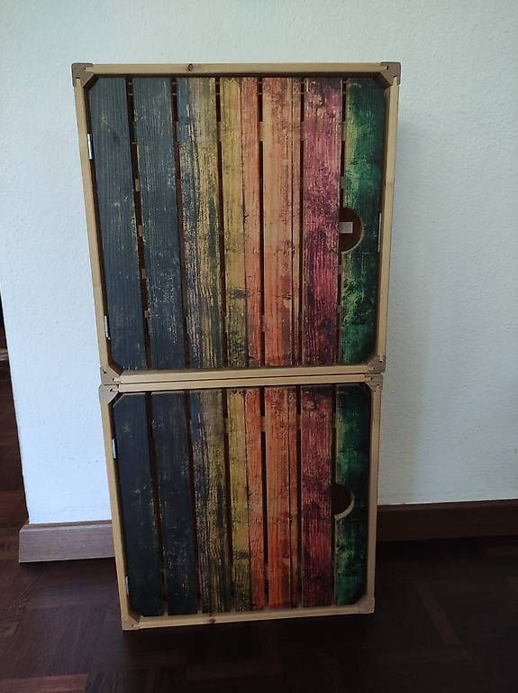 Casse di trasporto: Cassette in legno colorate  – Usato da Viganello venduto da biz_cp9h 2