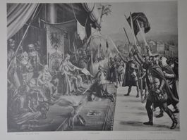 Kaiser Friedrich II. und die Schwyzer  v. Karl Jauslin