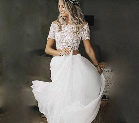 Hochzeitskleid Boho Style, NEU