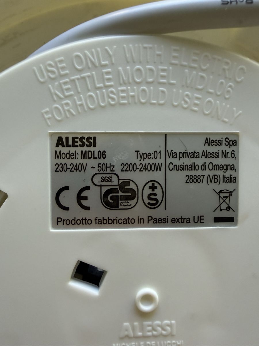 Alessi Bollitori: Alessi Plisse Wasserkocher – Usato da Zürich venduto da Rucolamara 4