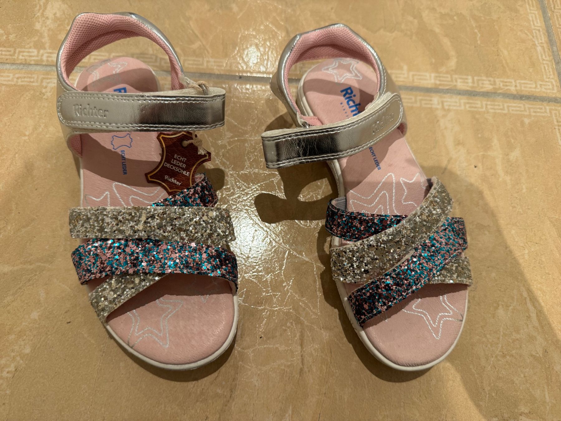 Scarpe per ragazze: Richter neue Glitzer Sandalen, 31 – Nuovo e nell'imballaggio originale da Klingnau venduto da Markus14 3